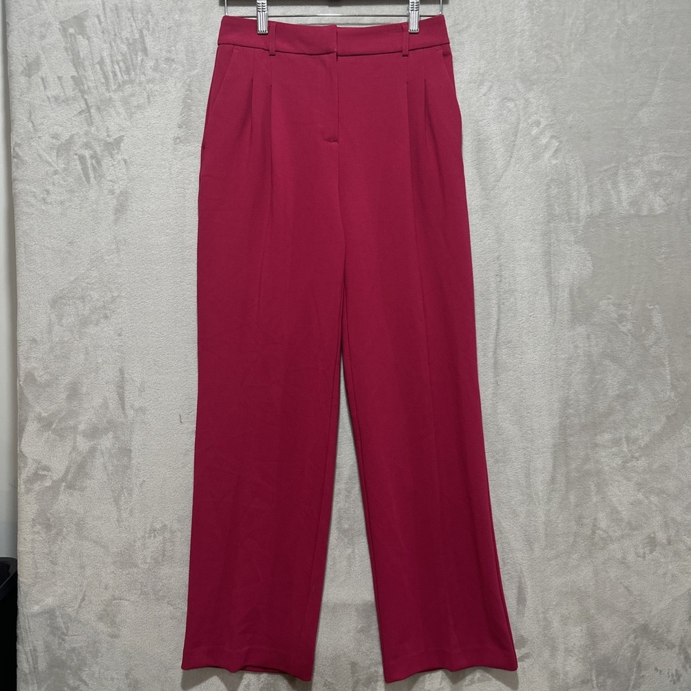 Christian Lacroix Women's Pants Size 2 Hot Pink Trousers Haute Couture Pockets